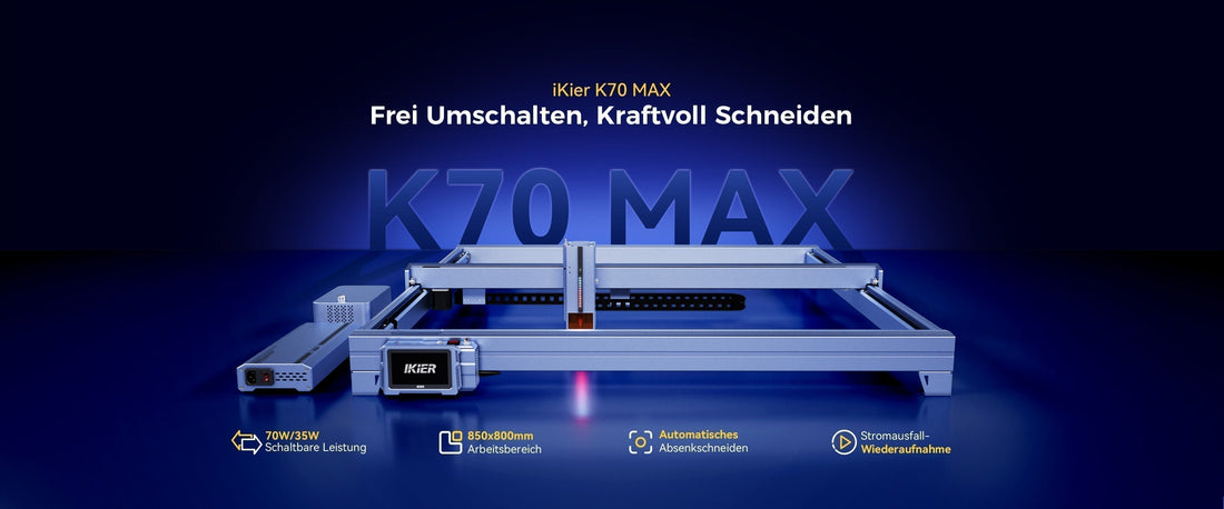 Das Geheimnis für 2X Effizienz: Wie der iKier K70 MAX Lasergravierer jeden Maker stärkt