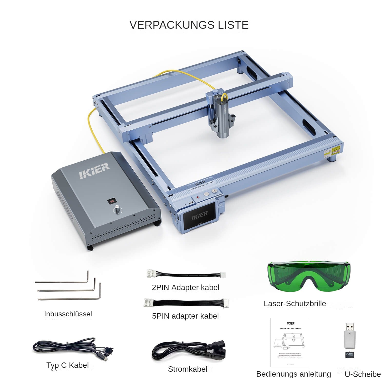 incisore laser a fibra iKier K1 Pro 1064nm 20W