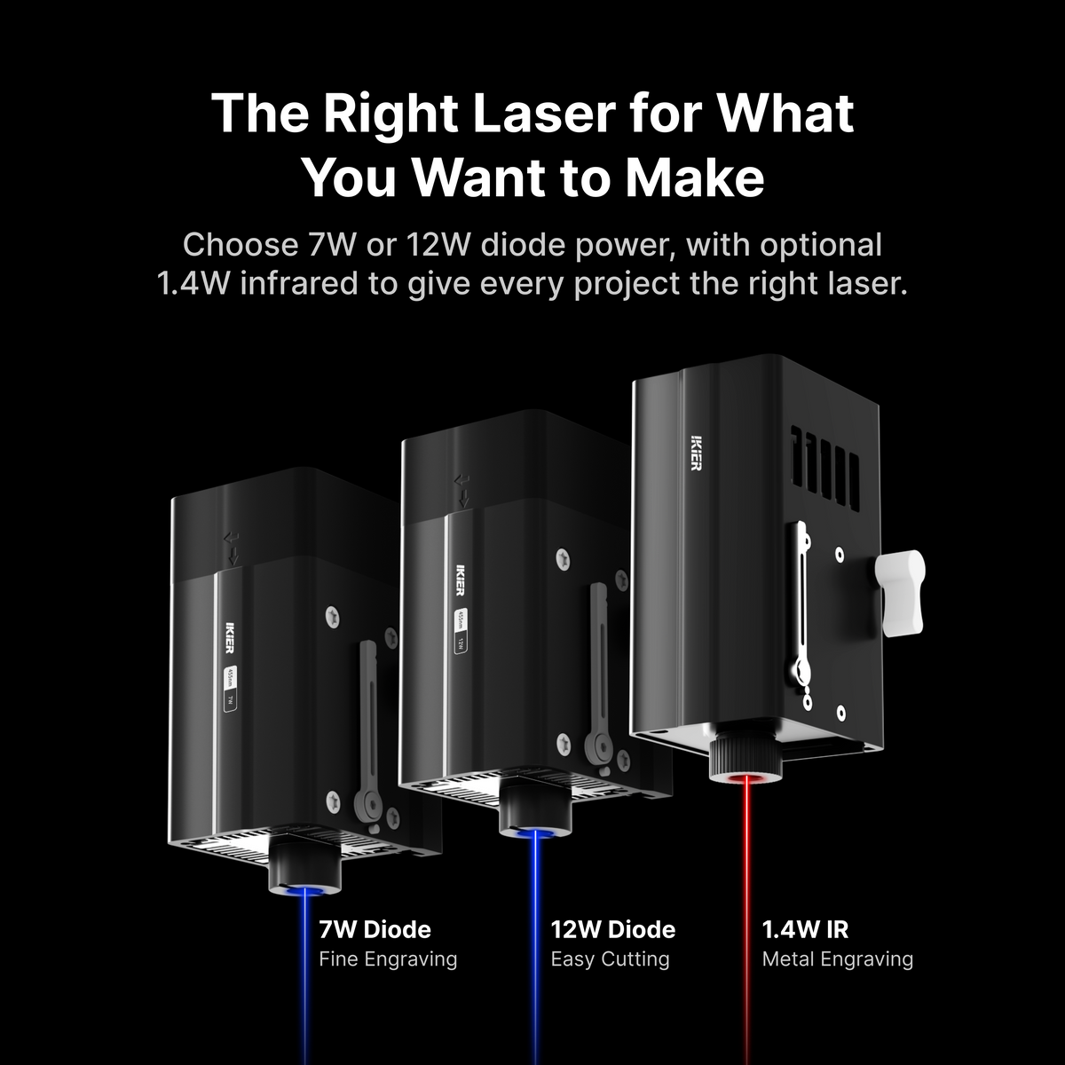 incisore laser chiuso iKier Flex Pro 7W/12W
