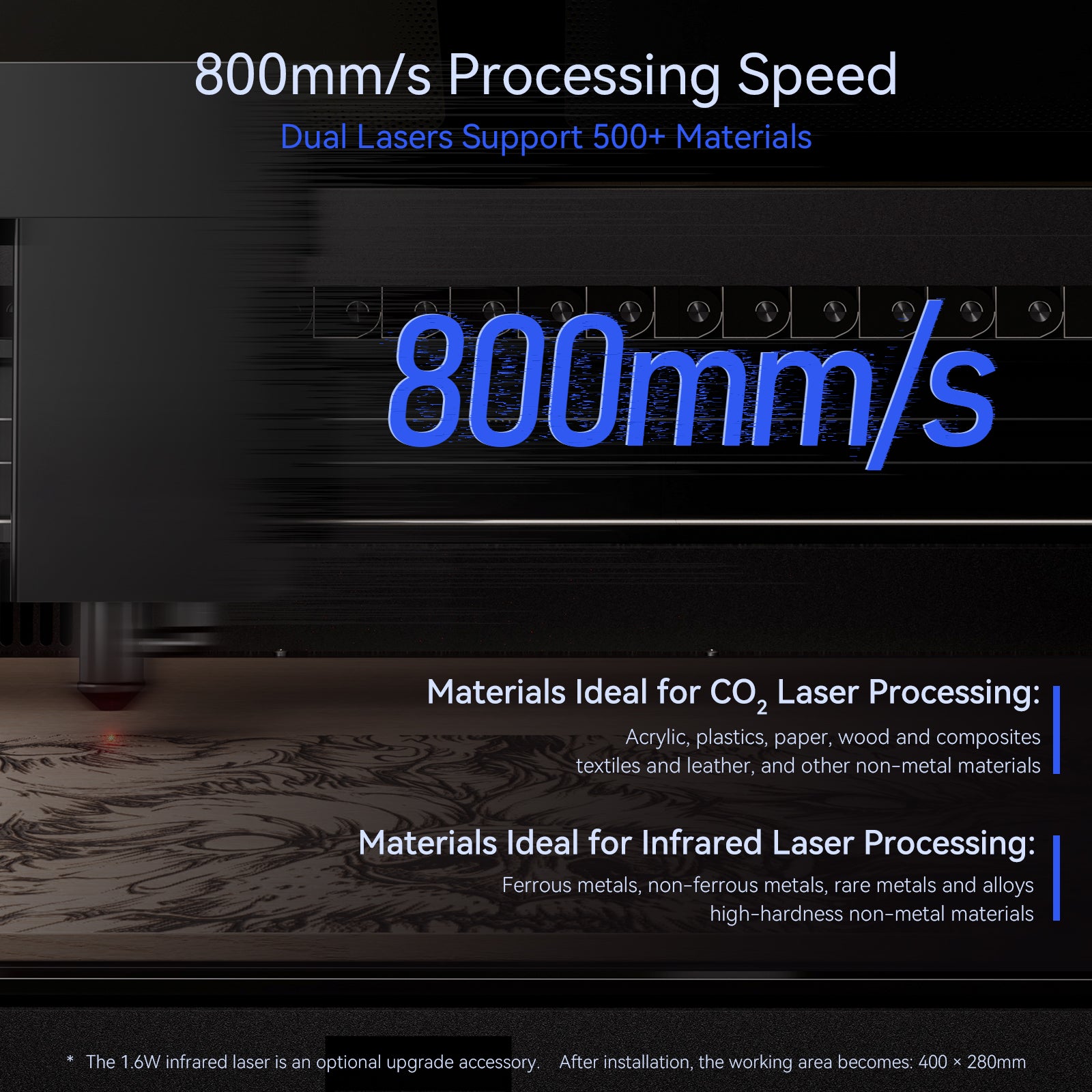 taglierina laser CO2 iKier Master 50W