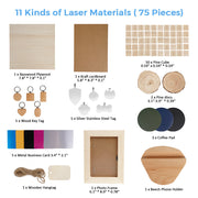 🎁 iKier Laser Material Package ( 73 PCS) (100% off)