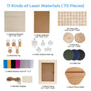 pacchetto materiale laser iKier (73 pezzi)