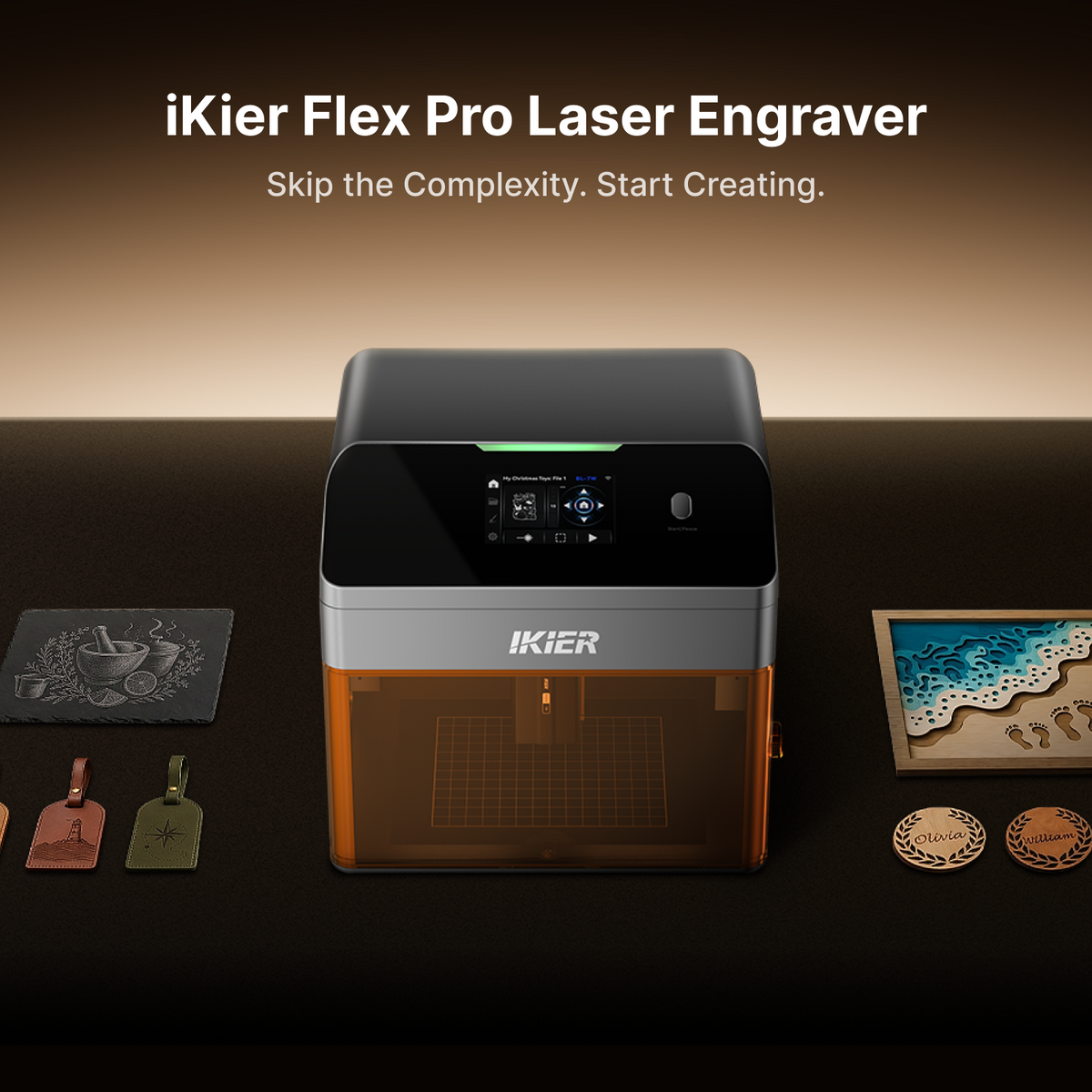 incisore laser chiuso iKier Flex Pro 7W/12W