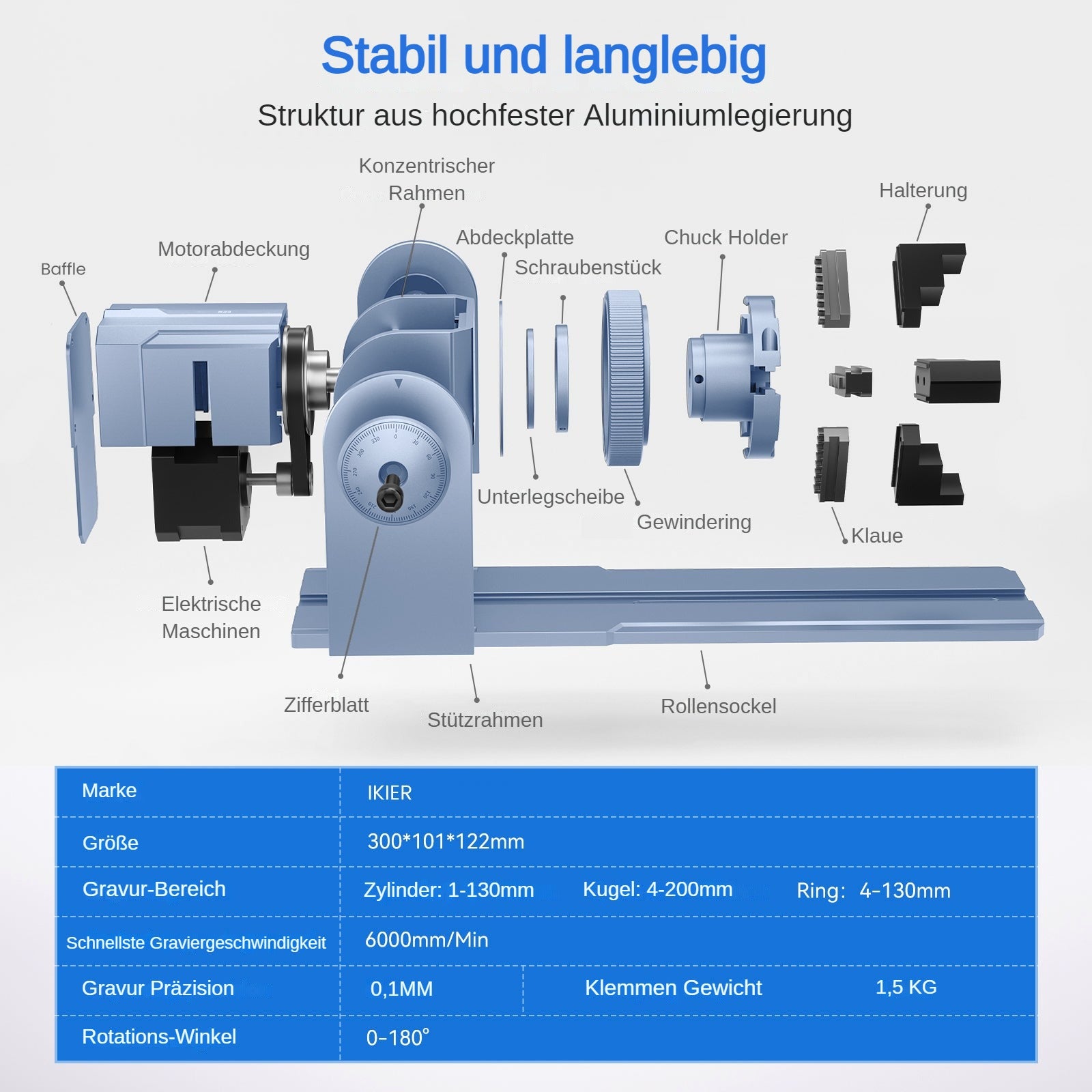 iKier R1 Pro Multifunzione e supporto per lasergravier
