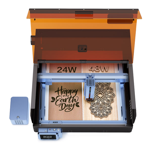 iKier K1 Pro Max Combo: 48W/24W Taglierina e incisore a commutazione di potenza laser