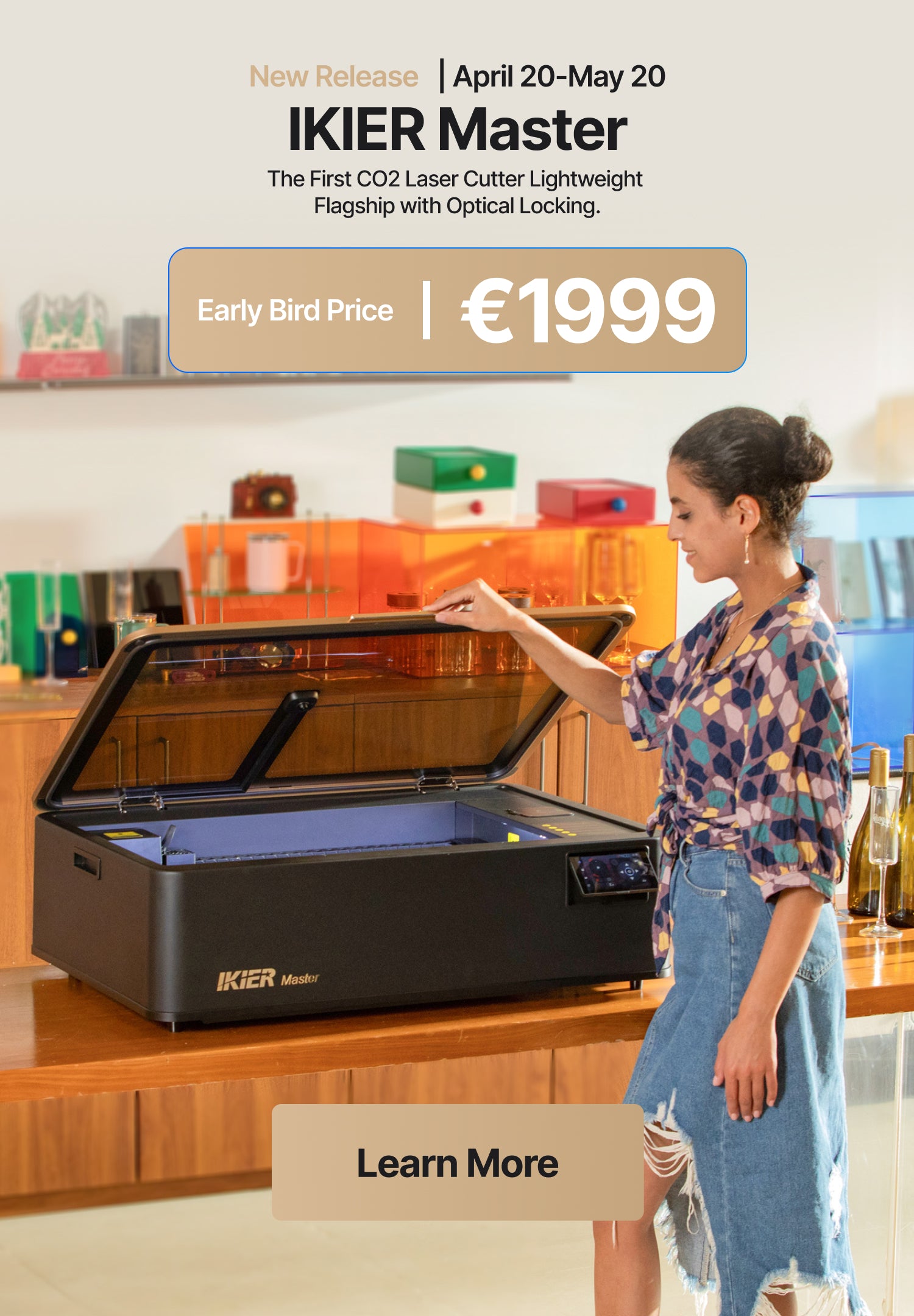 taglierina laser CO2 iKier Master 50W