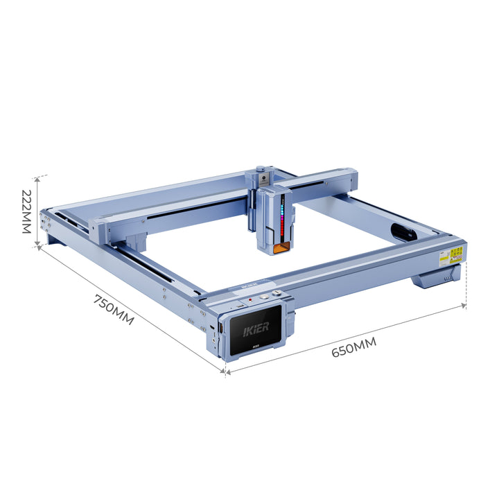 iKier K1 12W Laser Engraver + R2 Rotary + Air Assist Pump